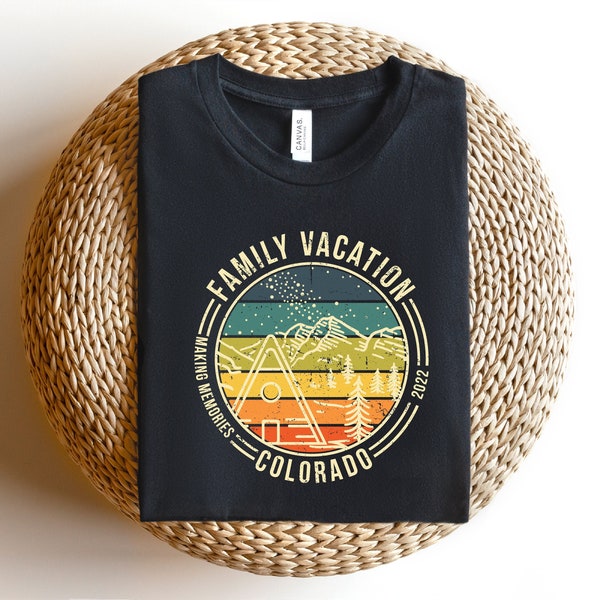 Custom Family Vacation Shirt, Family Trip Shirt, Custom Colorado Summer Time Tee