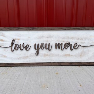 New Wood Signs Love You More Wooden Home Hotel Wall