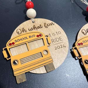 Bus Driver Ornament, Christmas gift, School, Transportation
