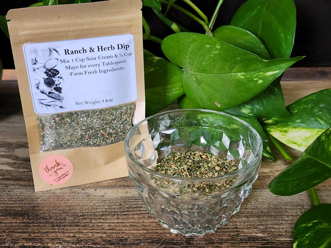 Herb Ranch Dip Ranch Fresh Ranch & Herb Dip Mix | Just Add Sour Cream and Mayo - Etsy
