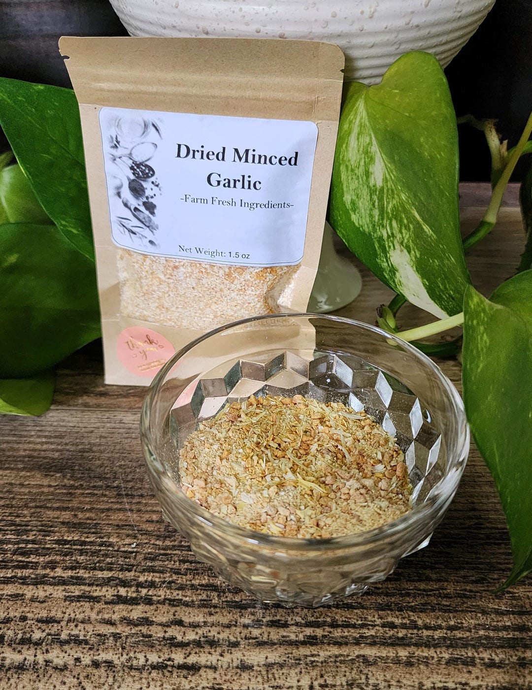 Fresh Dried Minced Garlic | NON GMO | Garden Fresh - Etsy