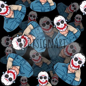 Michael myers Halloween digital seamless file | Halloween | scary spooky file