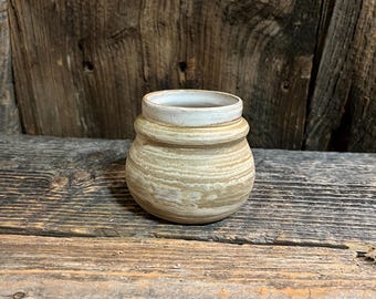 Handmade Ceramic Whiskey Glass: Marble Pottery, Vermont Made