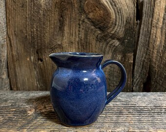 Creamer | Sapphire Blue | Handmade Vermont Pottery