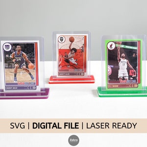 Fichier numérique SVG | Support pour cartes à collectionner Sports | Titulaire | Affichage | Basketball, AFL, LNR, Footy, Soccer, Baseball | Téléchargement