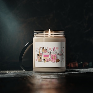 Cafecito y chisme Scented Soy Candle, 9oz zdjęcie 4