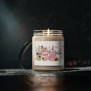 Cafecito y chisme Scented Soy Candle, 9oz zdjęcie 3