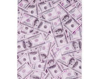 Dollar bills, money, money blanket,  Fleece Blanket