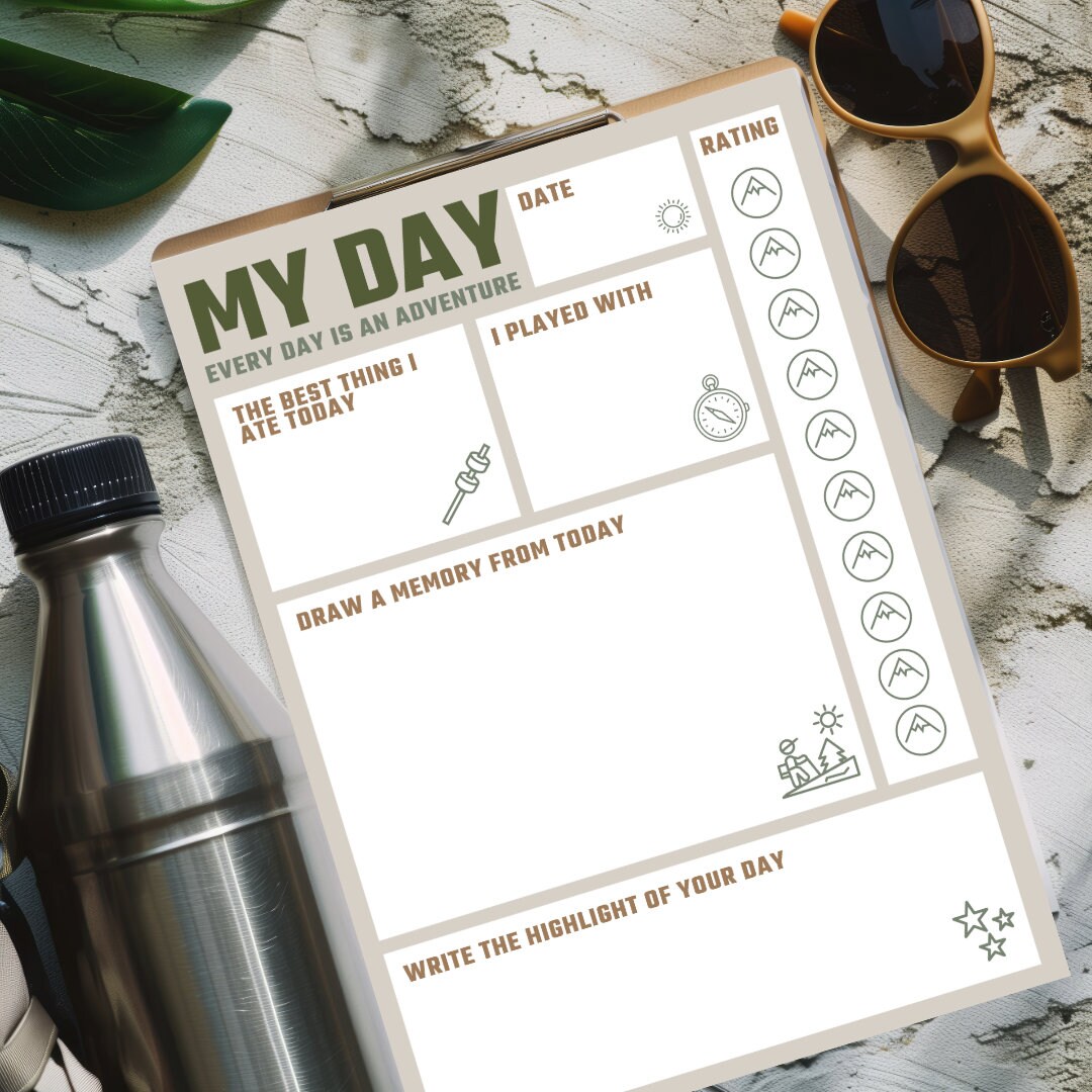 Self-reflection Worksheet for Kids (adventure) - Fun & Engaging Daily ...