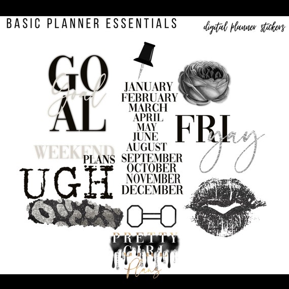 Basic Planner Collection by Prettygirlplansco Goodnotes Etsy
