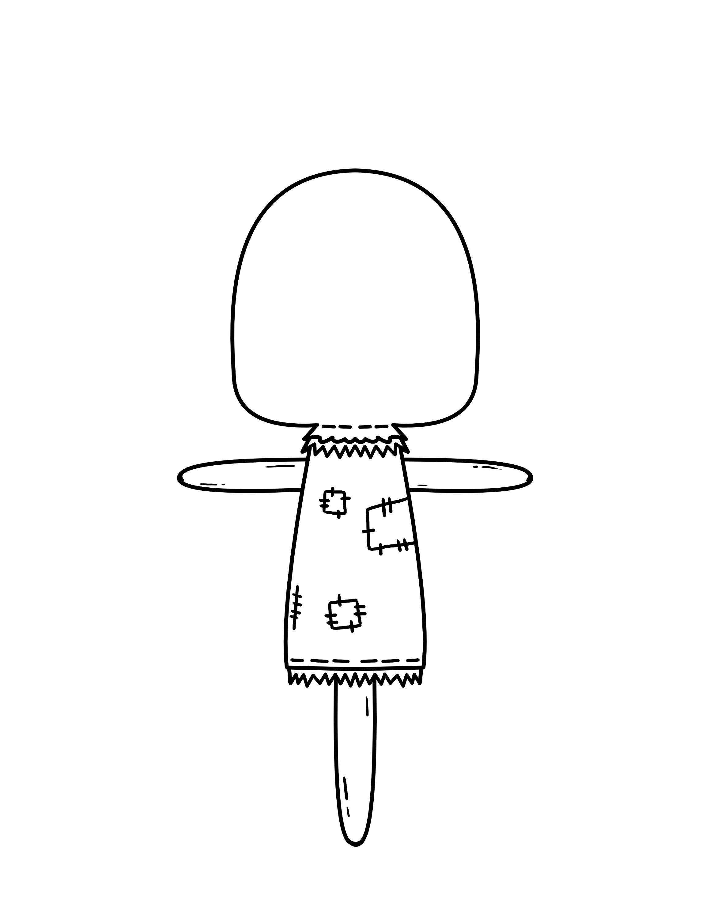 Printable Scarecrow Coloring Craft| Decorate Your Own Scarecrow ...