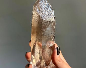 Lightning Strike Lemurian Quartz Laser in Natural Citrine | 720g | Large Crystal Point, Record Keepers