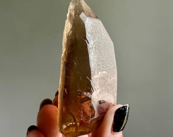 Pele’s Dream Smoky Citrine Lemurian Quartz | Master Starbrary Black Lemurian Phantom Quartz Crystal | The Akashic Shadows