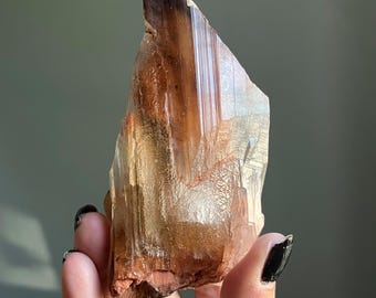 Mexico Phantom Selenite | Enhydro Crystal Specimen | Rare Inclusions (194g)