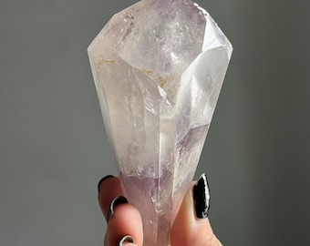 Trigonic Amethyst Phantom Quartz from the Super Seven Crystal Mine | Espírito Santo, Brazil