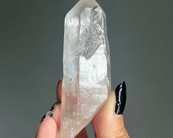Wild Dow Lighting Strike Lemurian Quartz Laser Crystal Point | Master Record Keeper Dow Quartz | Diamantina Lemurian from Brazil