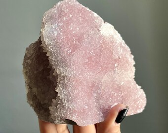 Rare Pink Apophyllite Cluster | 736g | Large Crystal Specimen from India