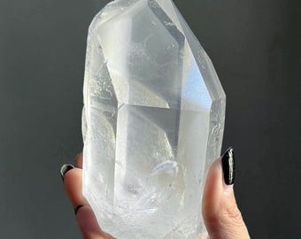 1.8LB White Phantom Lemurian Quartz + Record Keepers | Large Crystal Statement Piece | Rare Find | Starbrary Quartz Master Crystal