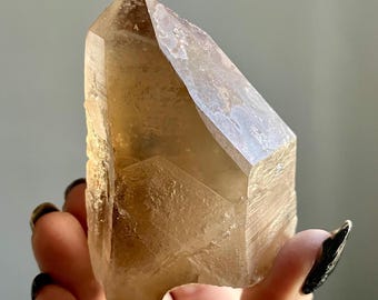 Rare Pele’s Dream Citrine Lemurian Quartz Record Keeper + Manifestations | Black Lemurian Master Starbrary Phantom Quartz Crystal