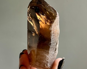 Natural Citrine Pele’s Dream Lemurian Quartz | 283g | Master Starbrary Crystal + Phantoms | Shadows + Self