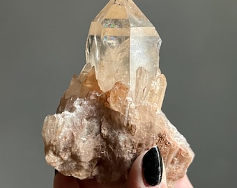Kundalini Citrine Cathedral Quartz | Large Isis Crystal Specimen | Lwena, Congo