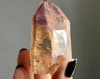 Ametrine Dreamcoat Lemurian Quartz | Super Seven Natural Citrine Crystal | Phantom Amethyst + Rutile