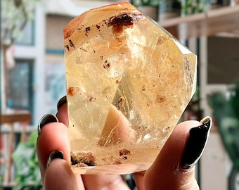 Extraordinary Dreamcoat Lemurian Quartz | Super Seven Phantoms + Harlequin Quartz Lepidicrocite Rutile | Water Clear Crystal Core