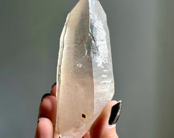 Golden Lemurian Lightning Strike Quartz | Rare Find | Record Keeper Crystal | Serra do Cabral, Brazil