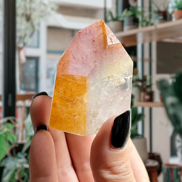 Dreamcoat Lemurian Quartz Record Keeper | High Grade Super Seven Phantom Lemurian Crystal Point | Rare Find | Sacred Melody Stone