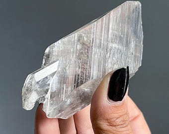 Wild Naica Selenite + Rare Inclusions | High Vibration Gypsum Selenite Crystal + Manifestations + Etched Striations | Naica Mine