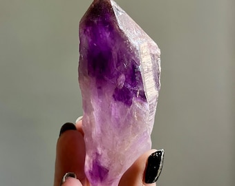 Auralite 23 Root Crystal with Record Keepers | Authentic Canadian Red Cap Chevron Amethyst Wand + Purple Phantoms | Boreal Forest