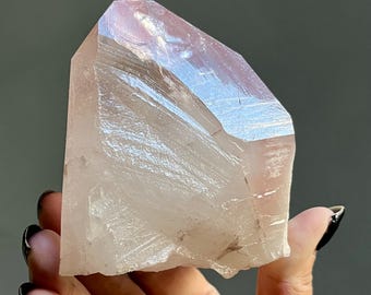 Lightning Strike Scarlet Temple Pink Lemurian Quartz | Rare Grounding Crystal, Record Keepers (686g)