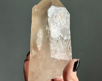 Lightning Strike Citrine Lemurian Quartz Isis Crystal | 451g | Diamantina, Brazil