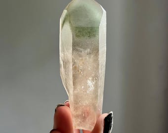 Dow Green Phantom Citrine Lemurian Quartz Master Crystal + Record Keepers | Rare Find | Natural Smoky Citrine Dow Quartz + Chlorite