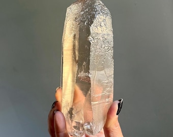 Citrine Lightning Strike Lemurian Quartz | Diamantina Laser Crystal | 720g | Record Keepers + Star Marks + Rare Inclusions