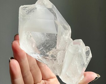 Rare Isis White Phantom Lemurian Quartz from Brazil | Master Dow Channeling Crystal