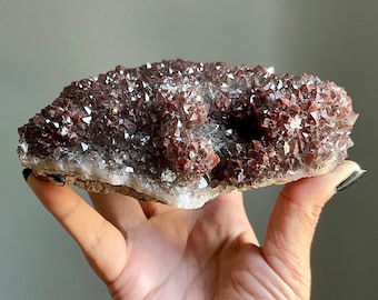 Large Auralite 23 Cluster | Rare Red Cap Smoky Amethyst | Aurora Mine, Thunder Bay Crystal