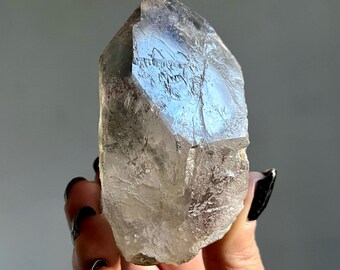 Master Record Keeper | Green Phantom Lemurian Quartz | Dissolution, Chlorite, 8 Sided Grounding Crystal