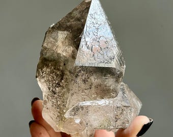 Elestial Chlorite Himalayan Quartz | Rare Master Record Keeper Crystal
