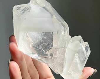 Master Phantom Lemurian Dow Quartz Cluster | Isis Crystal, Star Marks, Record Keepers