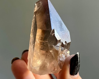 Cognac Citrine Manifestation Quartz Crystal Point | Natural, Untreated | Elestials, Star Marks | Corinto Brazil