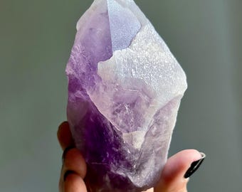 Rare Elestial Amethyst Root Crystal | 496g | Phantoms + Druzy Dreamcoat + Record Keepers
