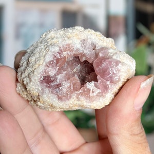 Large Pink Amethyst Geode | Patagonian Pink Amethyst Cluster | Natural Pink Amethyst Druzy Specimen