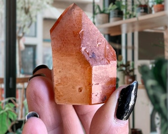 Super 7 Dreamcoat Lemurian Quartz Master Record Keeper | Red Cap + Purple Amethyst Phantoms | Red Dreamcoat Quartz + Melody Stone
