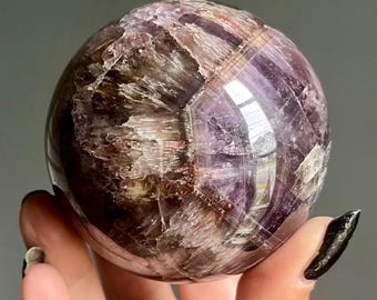 Sacred Super Seven Melody Stone Sphere | 74mm | Large Crystal Sphere from Brazil