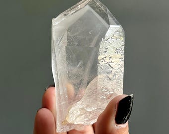 Dow White Phantom Lemurian Quartz Master Crystal | Record Keepers + Rare Key | Star Marks + Ancient Codes | Private Mine, Brazil