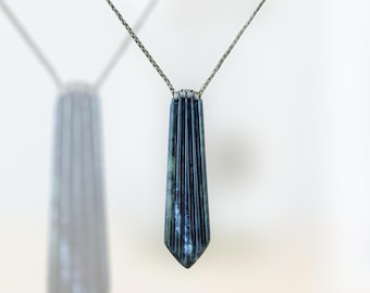 South Westland Pounamu, Large Fluted Pendant