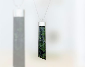 Silver capped Douglas Stone Pendant