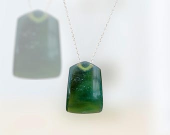 Rare New Zealand Bowenite/ Tangiwai Pendant
