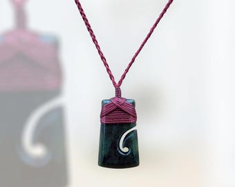 Small Toki Pendant, New Zealand Nephrite Jade